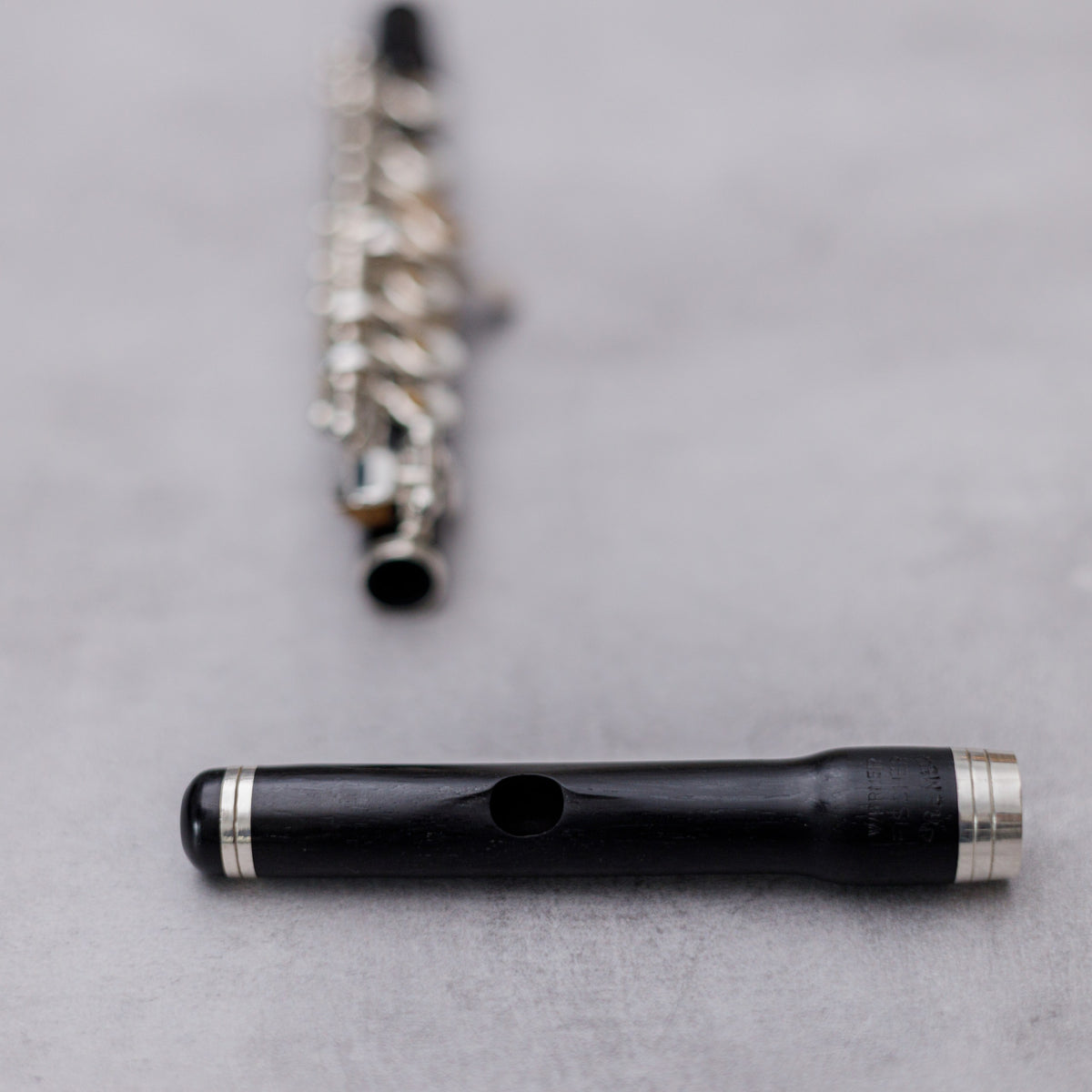 Pre-owned August Richard Hammig 40114/3 #7245 Grenadilla Piccolo +