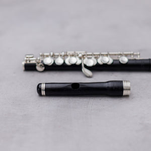 Pre-owned August Richard Hammig 40114/3 #7245 Grenadilla Piccolo + Fischer HKR Headjoint