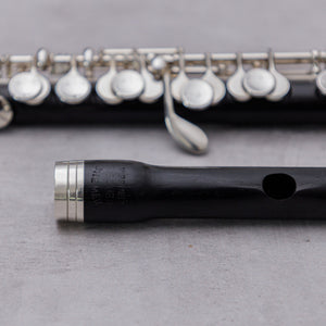 Pre-owned August Richard Hammig 40114/3 #7245 Grenadilla Piccolo + Fischer HKR Headjoint