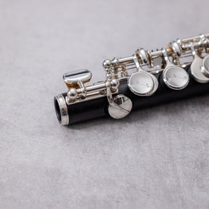 Pre-owned August Richard Hammig 40114/3 #7245 Grenadilla Piccolo + Fischer HKR Headjoint