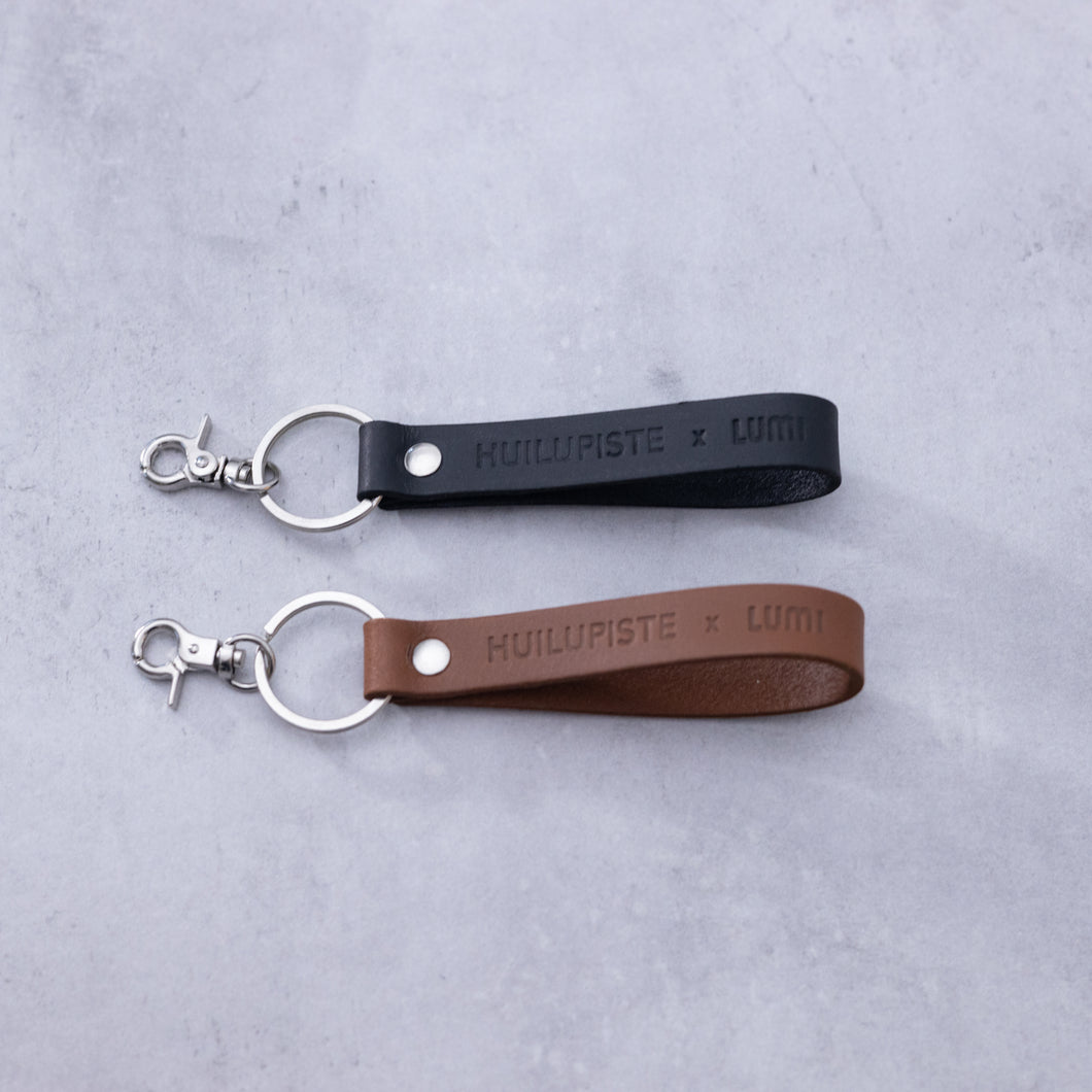 HUILUPISTE X LUMI nahkainen avaimenperä