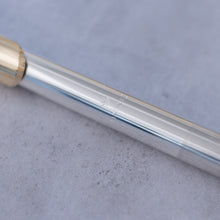 Load image into Gallery viewer, Pre-owned Mancke silver headjoint with 18K lip plate and crown, platinum riser #128
