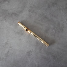 Lataa kuva Galleria-katseluun, Käytetty Nagahara 14K valkokultasuukappale, 14K ruusukultaisella huulilevyllä, 20K kultaisella piipulla  #137

