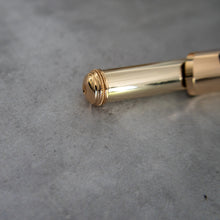 Lataa kuva Galleria-katseluun, Käytetty Nagahara 14K valkokultasuukappale, 14K ruusukultaisella huulilevyllä, 20K kultaisella piipulla  #137
